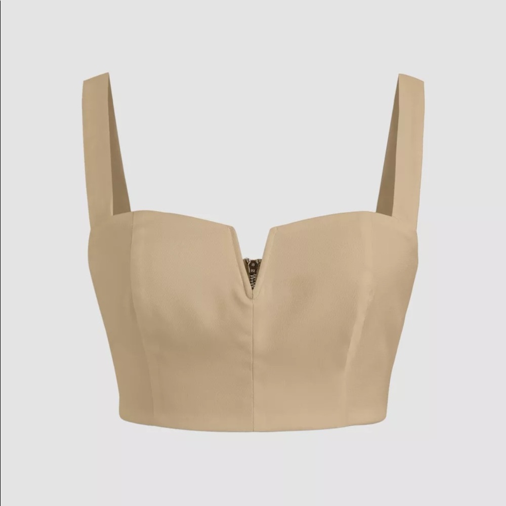Solid V-Wire Tank Crop Sz S